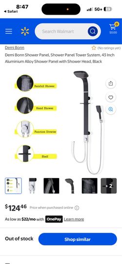 43 inch Tower shower system