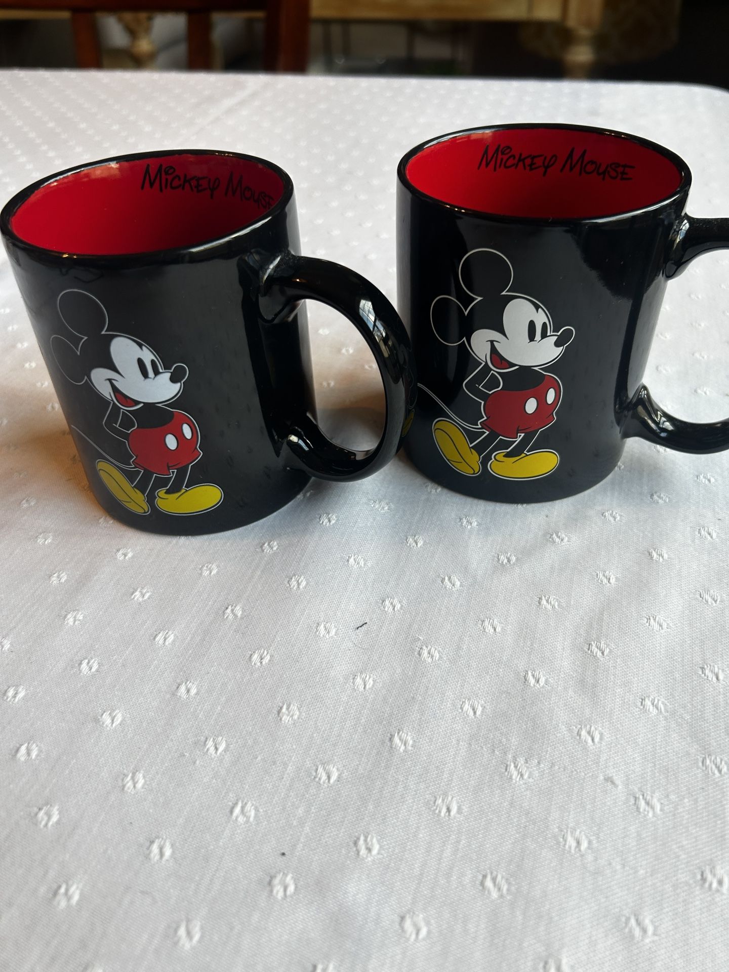 Disney Mickey Mouse Coffee Mug Cups (2)