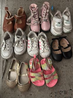 8 Pairs Of Baby Girl Shoes