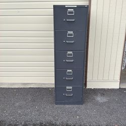 Five Drawer Legal Size Filing Cabinet