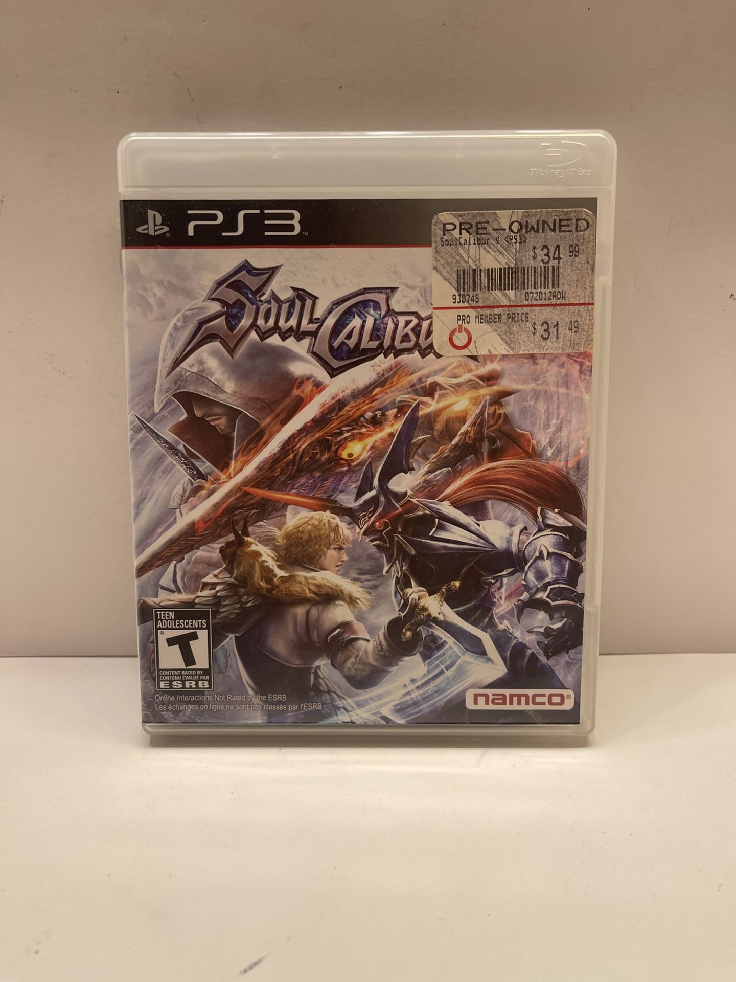 Soul Calibur V 5 (Sony PlayStation 3, 2012) PS3 Complete Black Label - TESTED