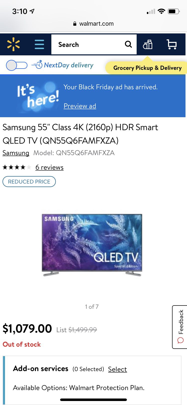 Samsung 55" Class Q6F Special Edition QLED 4K TV