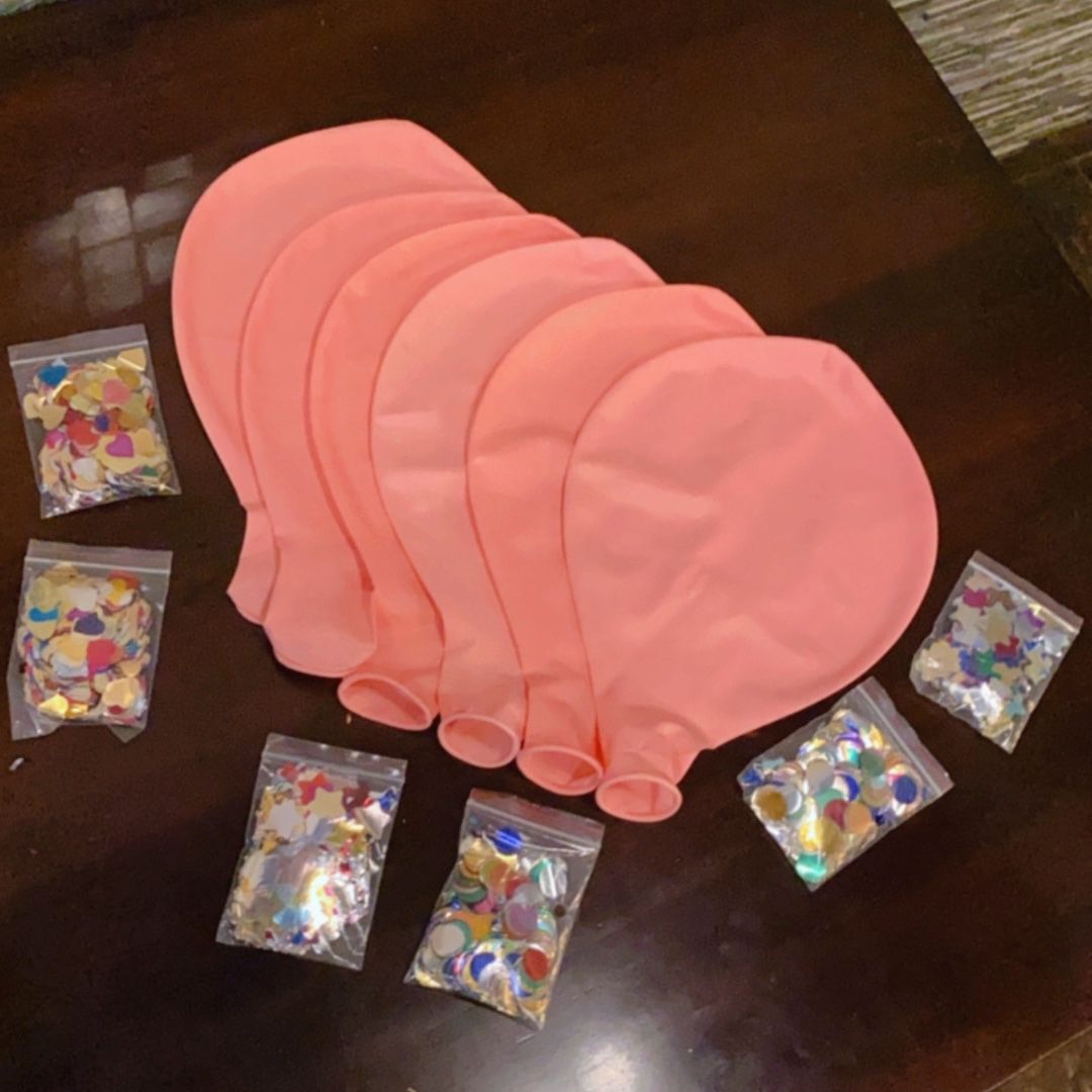 36” Confetti Balloons jumbo latex