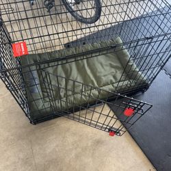 Dog Crate With Mat