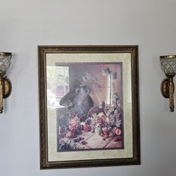 Frame and Candle Holders