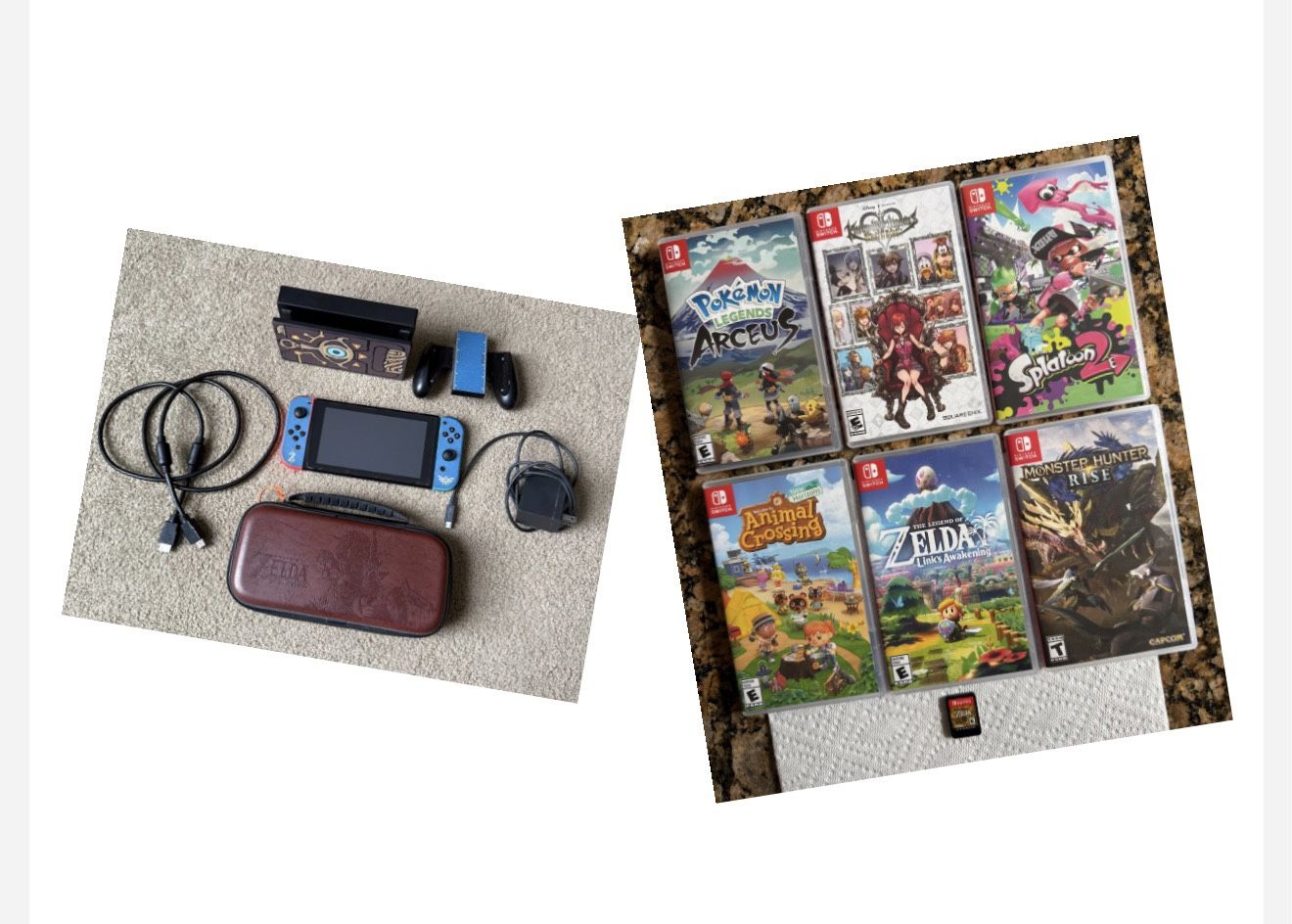 NINTENDO SWITCH BUNDLE (CONSOLE & GAMES)