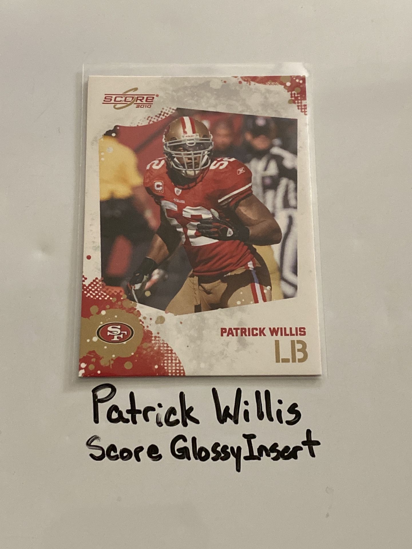 Patrick Willis San Francisco 49ers Hall of Fame LB Score Short Print Insert Card.