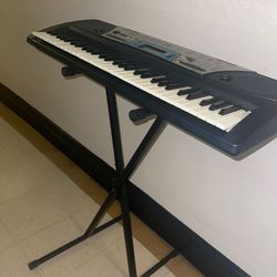 61-key keyboard with built-in speakers Yamaha PSR-213 keyboard PLUS IRON STAND drum kit piano stereo sample colite ots 61 chisvi electric or battery o