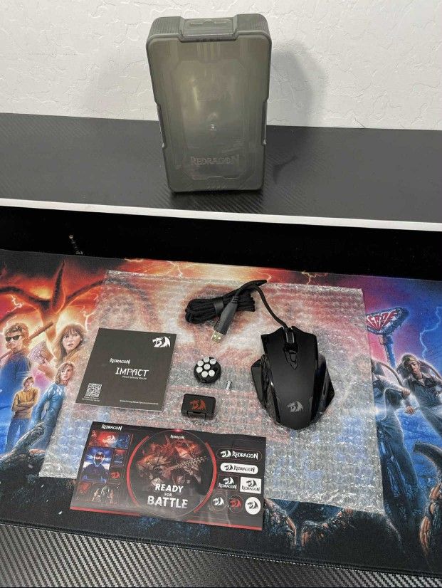 New Redragon M908 Impact RGB LED MMO Gaming Mouse W/ 12 Side Buttons, Optical Wired Ergonomic Mouse W/ Max 12,400DPI, High Precision, 18 Programmable 