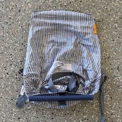 Binxy Baby Shopping Cart Hammock Seat | Infant Grocery Cart Hammock | Newborn Toddler Support | Blue Herringbone