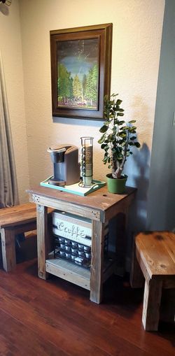 Custom Made Coffee Table & Stools