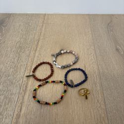 Assorted Beaded Bracelet And One Ring