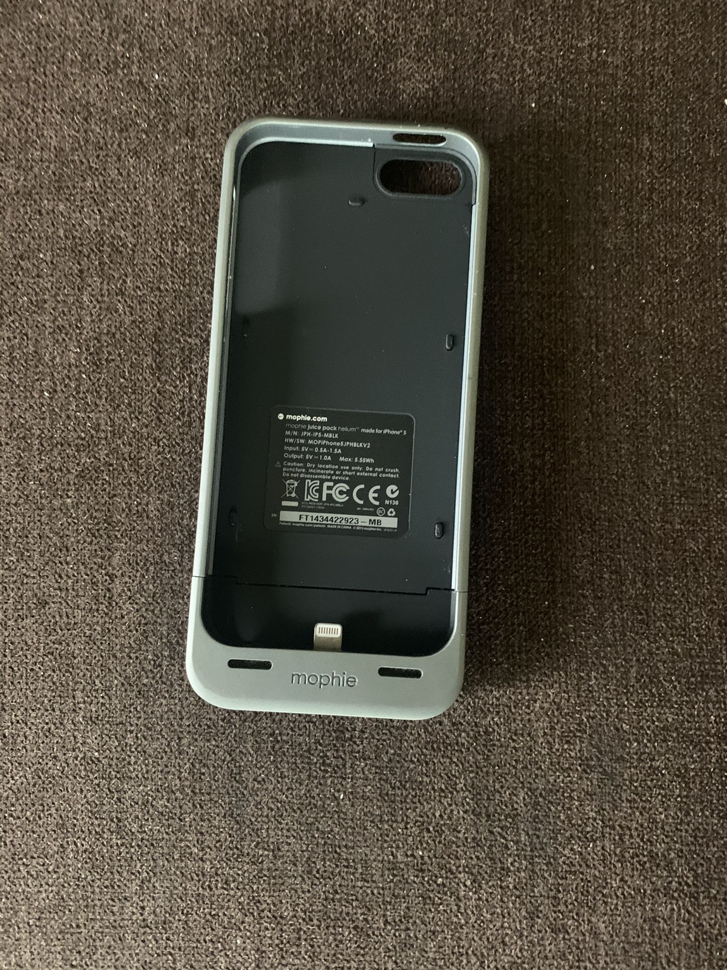 iPhone 5 extra battery pack case