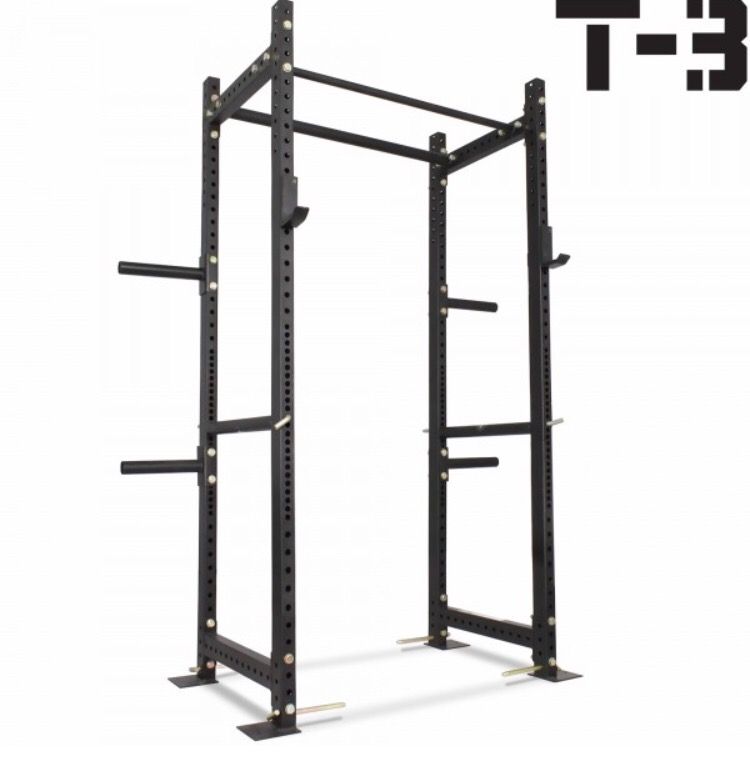 Titan Fitness T3 Power Rack w/ Accessories, Gym Equipment