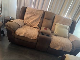 Sofa and love seat.