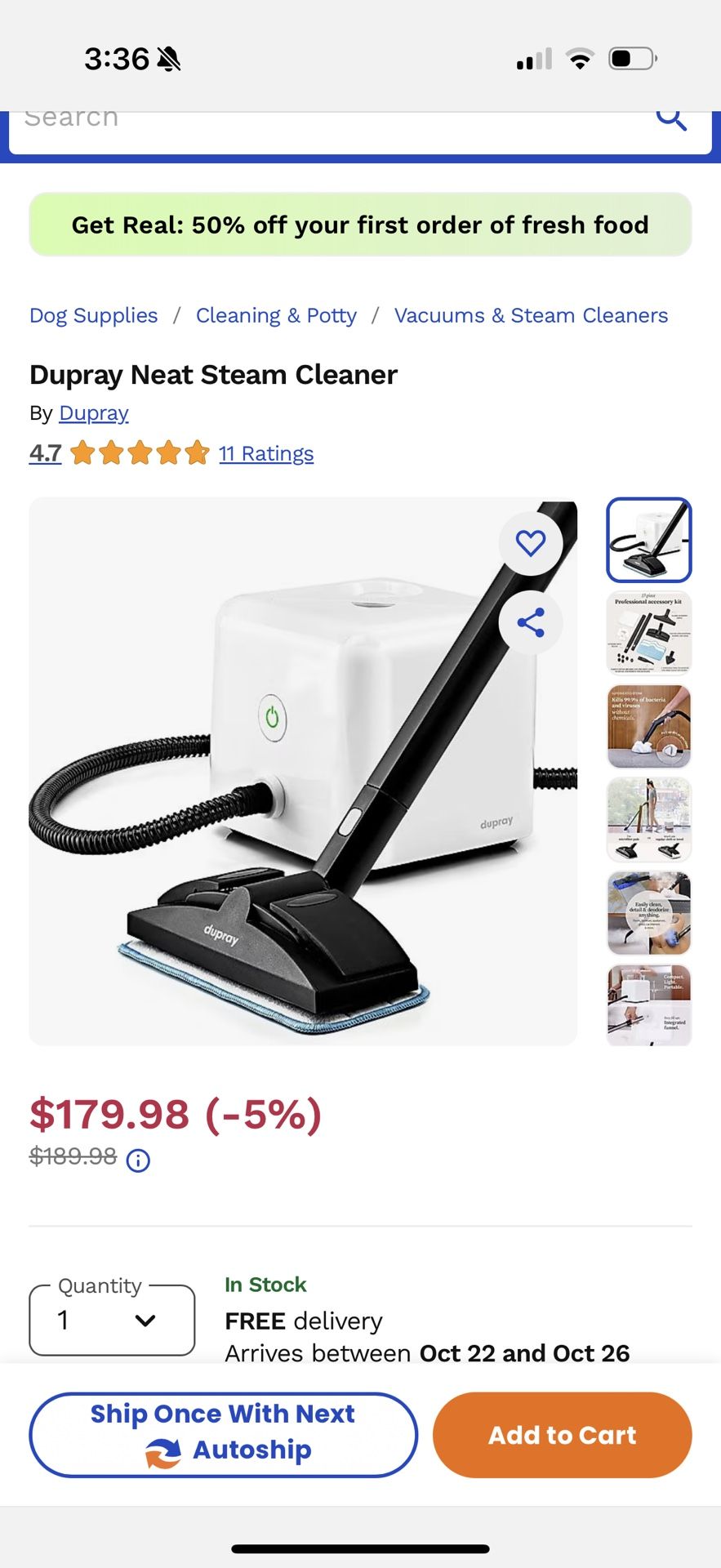Dupray Neat Multi Use Steam Cleaner