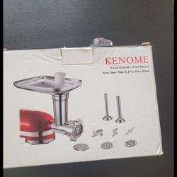 KENOME Metal Food Grinder Attachment for KitchenAid Stand Mixers