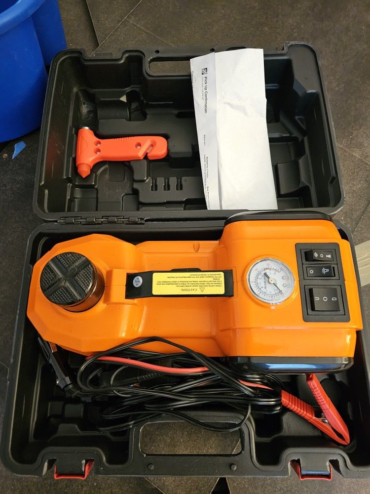 Vevor Electrical Hydraulic Jack 5 Ton + Tire Inflator