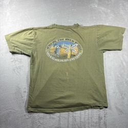 Vintage Iraq Baghdad US Army Men’s M Yellow T-Shirt Distressed #5A