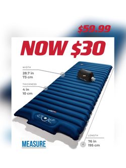Inflatable Camping Mattress-Dark Blue