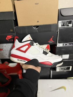 Jordan Red Cement 4s size 13 USED But Clean 