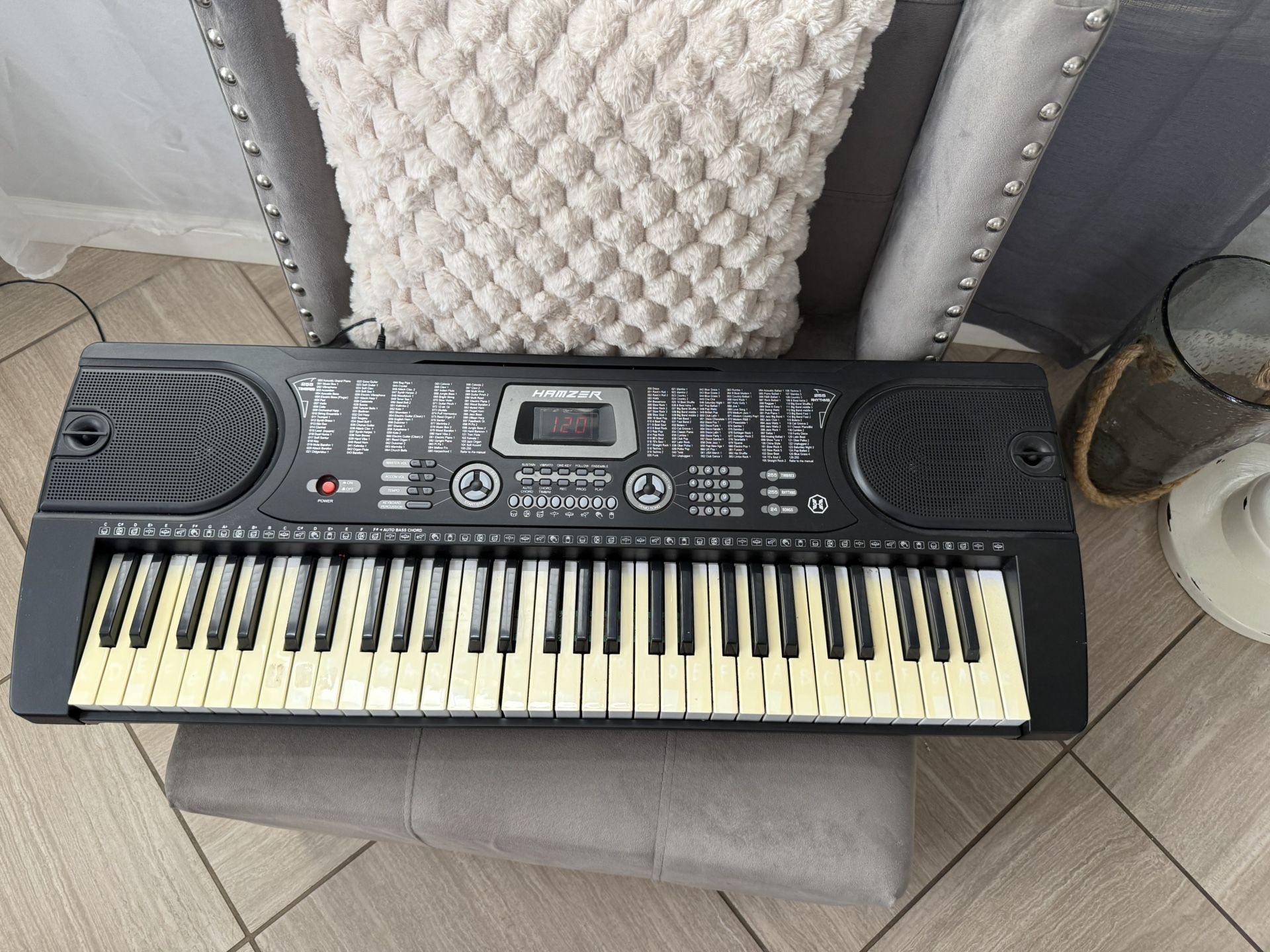 Hamzer Electric And Power Cord Keyboard