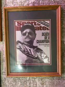 Large Dale Earnhardt picture frame for wall