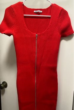 Alexander Wang red knit dress