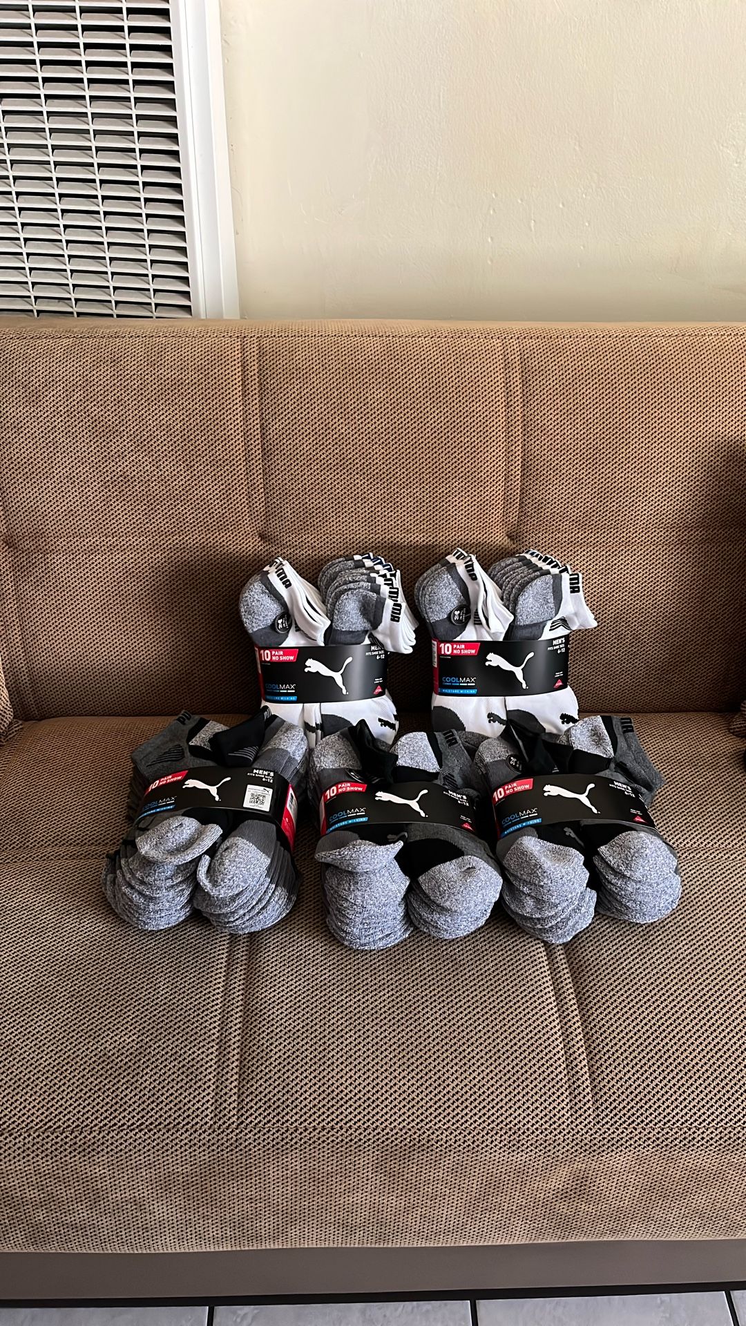 Puma Cool max 10 Pair No Show Socks