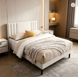 King size  Upholstered Platform Bed Frame