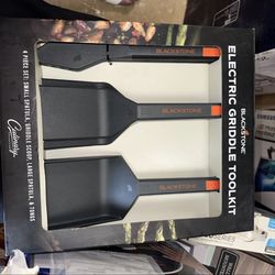 BLACKSTONE 4-PC. E-Series Griddle Non-Stick BBQ Spatula & Tong Tool Set  NEW