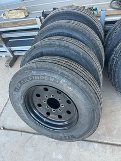 18 ply tires trailer with wheels