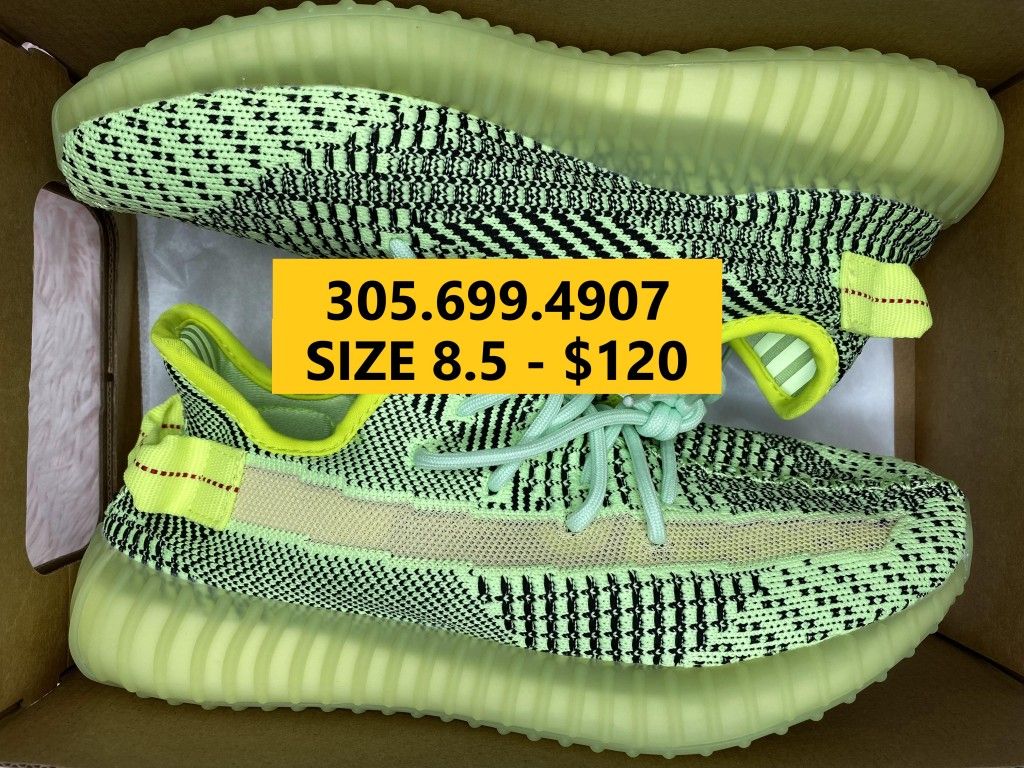 ADIDAS YEEZY BOOST 350 V2 YEEZREEL NON REFLECTIVE GREEN NEW