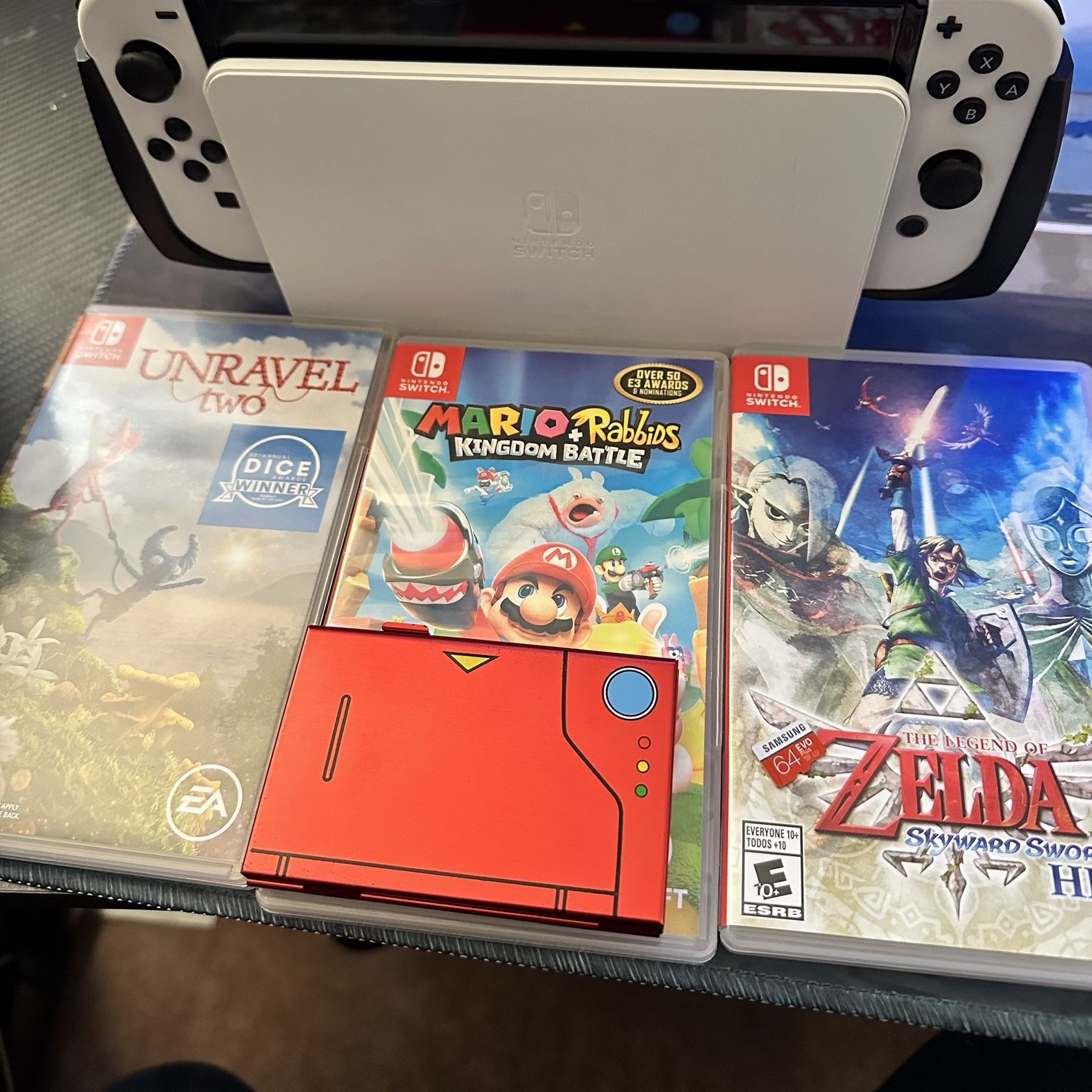 Barely Used Switch Oled With Games And Sd Card