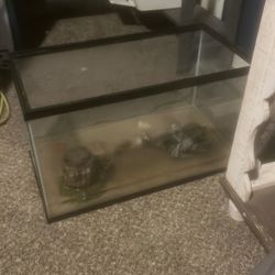 Fish Tank With Decorations