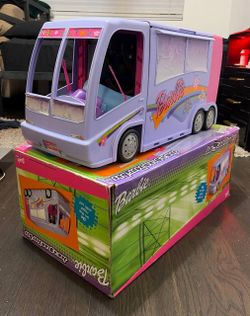 Vintage 2001 Barbie Jam 'n Glam Concert Tour Bus Playset