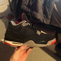 Sz 12 Jordan “Bred” 4’s Authentic No Box