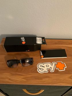 Spy Sunglasses - Unisex - Black with Translucent lenses.
