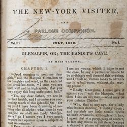 “The New York Visitor And Parlour Companion” Volume 1 , 1839