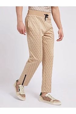 Guess   Beige Logo Joggers size Medium