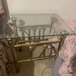 Glass Side Tables (2) 