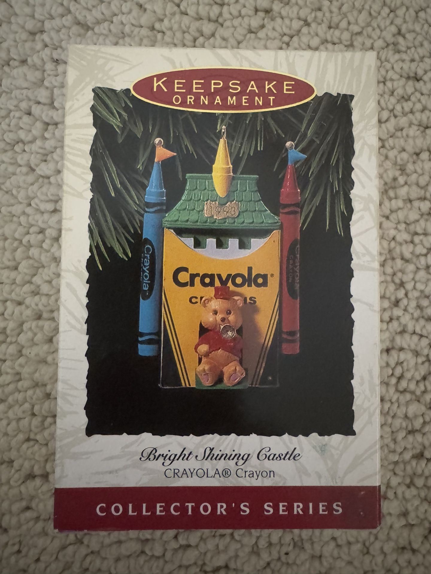 1993 Hallmark Keepsake Ornament “Bright Shining Castle” Crayons Crayon