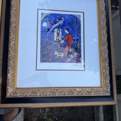 Framed Collectible Art By Chagall