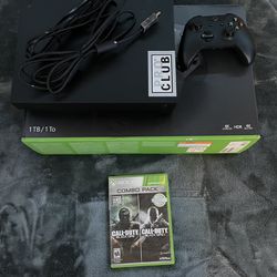 Black Xbox One X 1TB