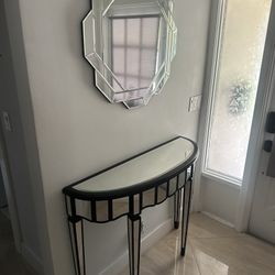 Credenza and mirror 