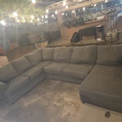 Grey U Shape Sectional 