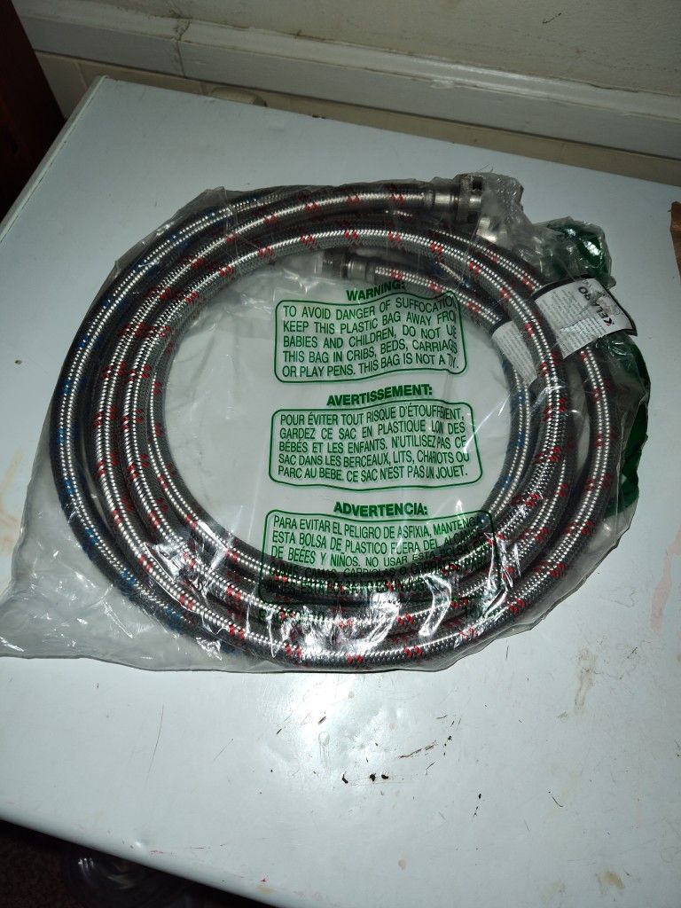 8 Ft Washing Machine Connector, Stainless Steel
