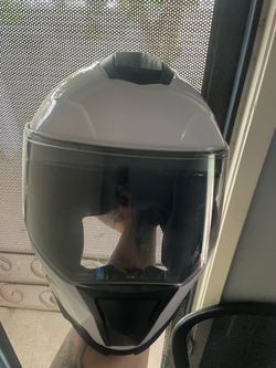 White Full-Face Motorcycle Helmet / Favoto