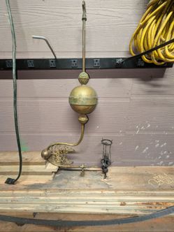 Antique brass gravity lamp need some TLC