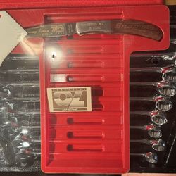 Snap on 70th anniversary 10 piece metric combination wrench set sealed